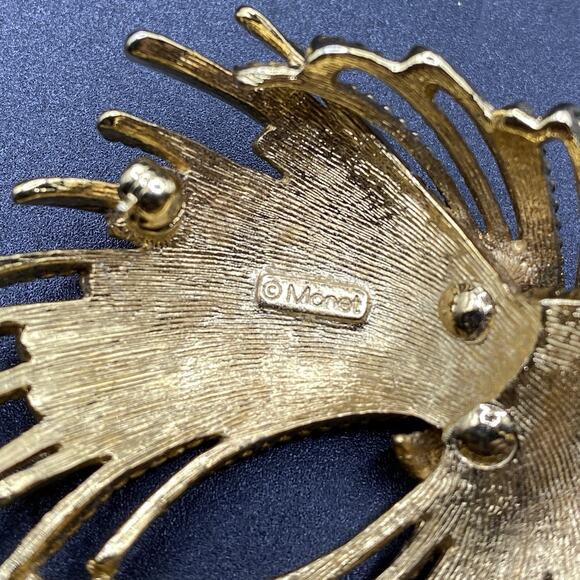 Vintage Monet Mirador Burst Tassel Rope Brooch Fireworks - Picture 5 of 7